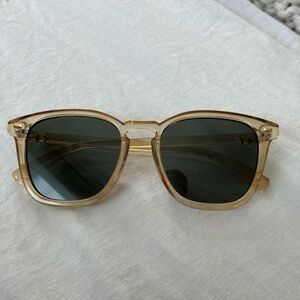 Le Specs Big Deal Sunglasses in Sand